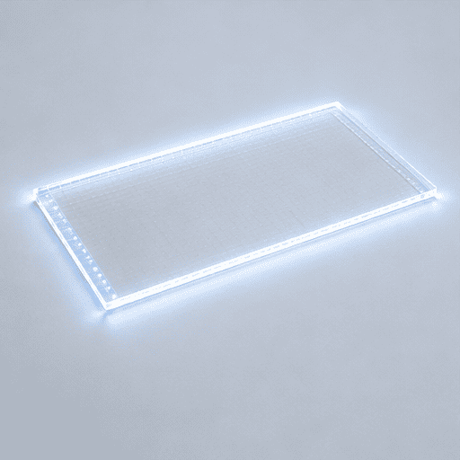Illuminated light guide plate with LED edge lighting