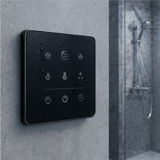 Bathroom appliance control panel
