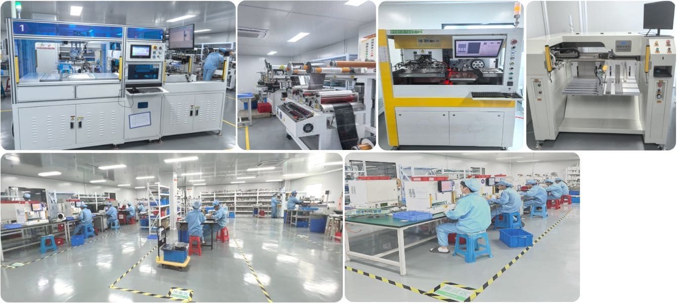 Forming and assembly workshop with die cutting and lamination lines